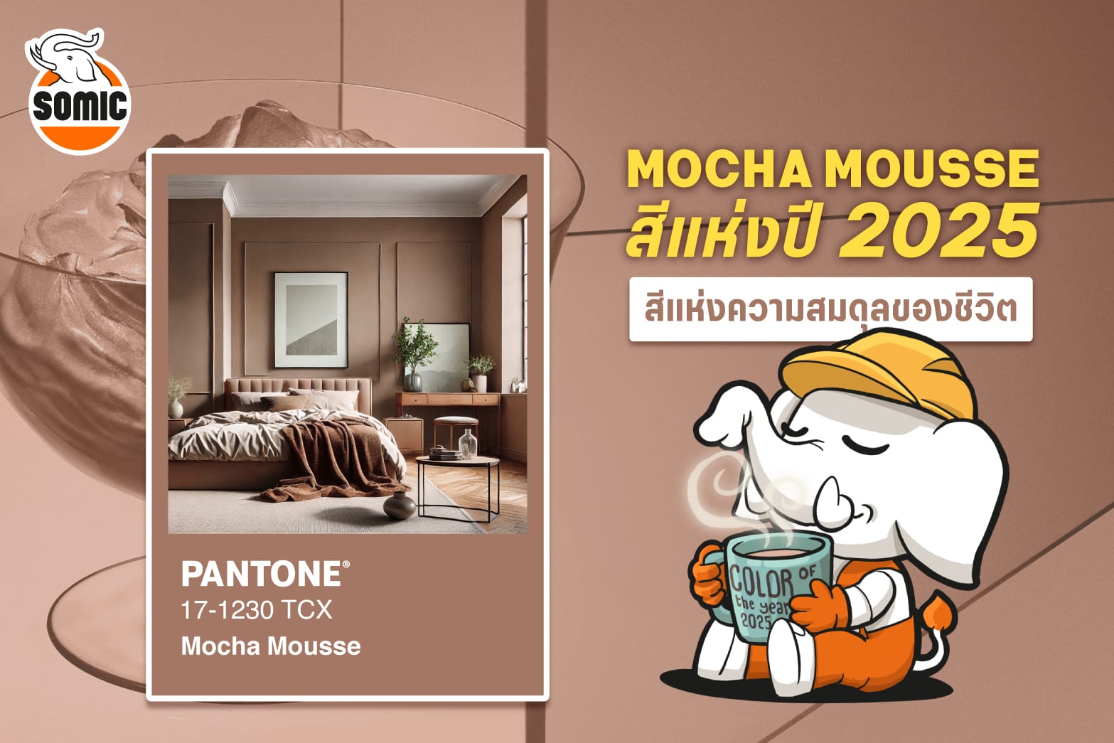 สีแห่งปี2025-Mocha Mousse