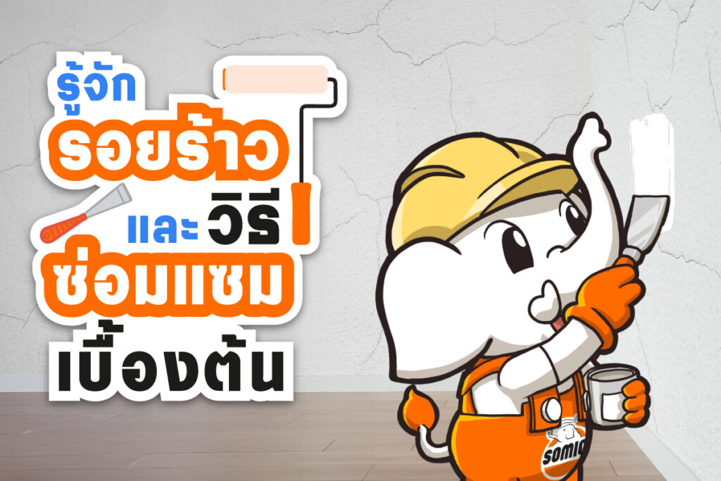 มารู้จัก รอยร้าวบนผนัง และวิธีซ่อมแซมเบื้องต้น